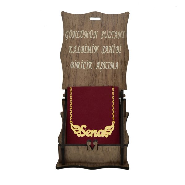 Gümüş Melek Kanatlı İsimli Kolye