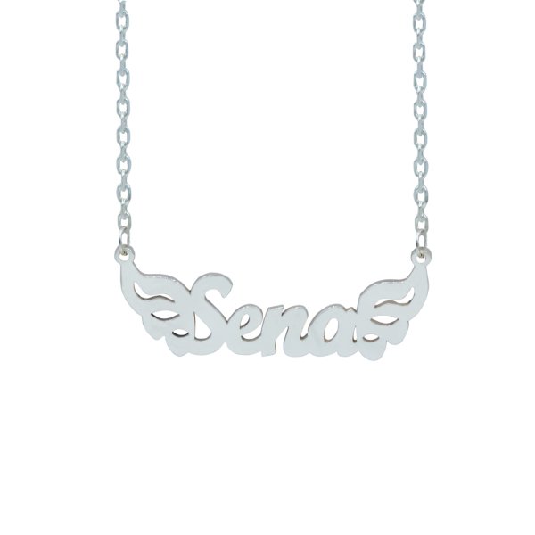 Gümüş Melek Kanatlı İsimli Kolye