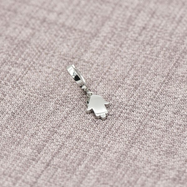 Gümüş Taşsız El Küpe