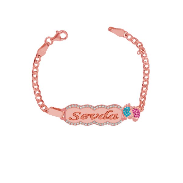 Gümüş Patikli İsimli Çocuk Bileklik