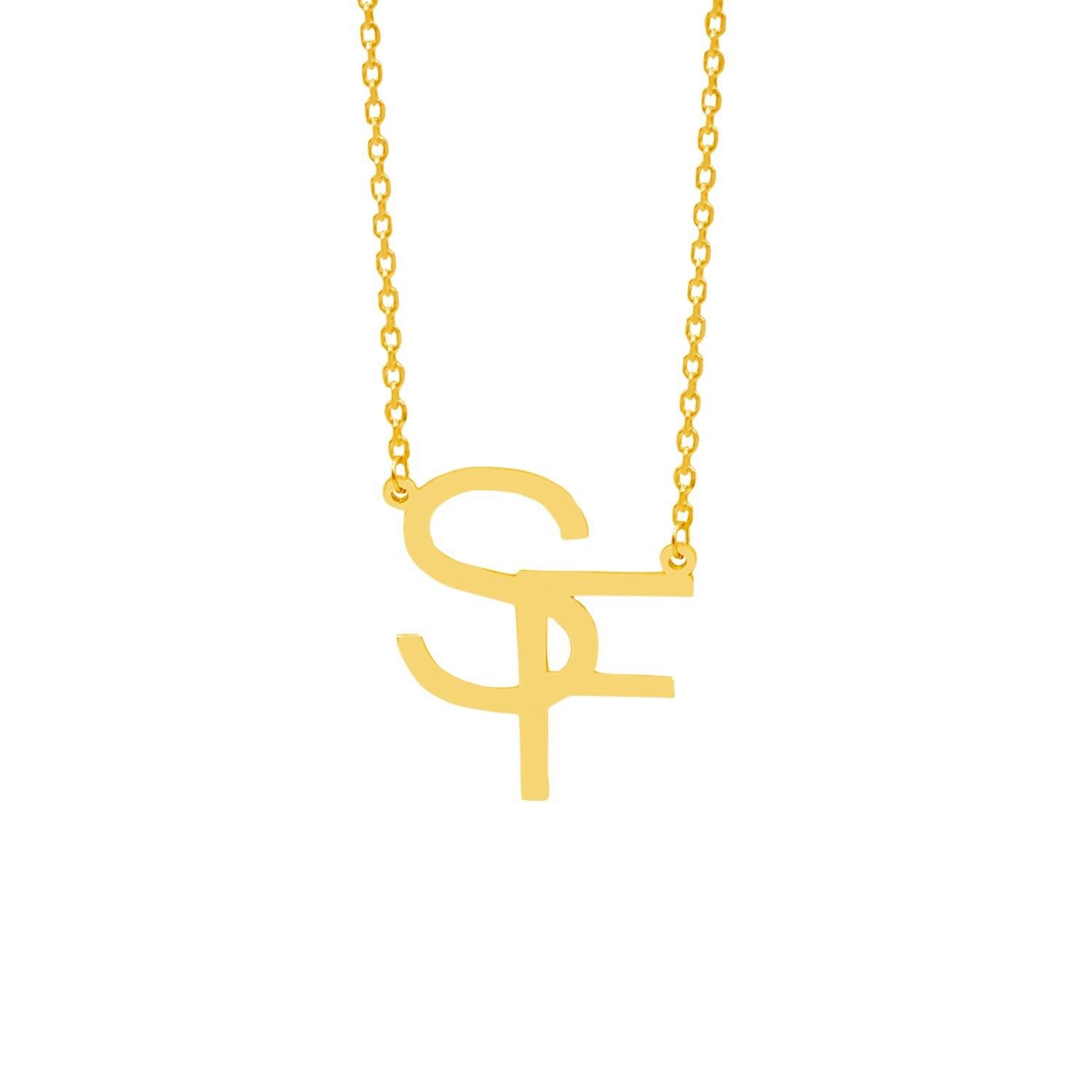 Gümüş Taşsız 2 Harfli Kolye