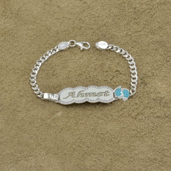 Gümüş İsimli Erkek Çocuk Bileklik