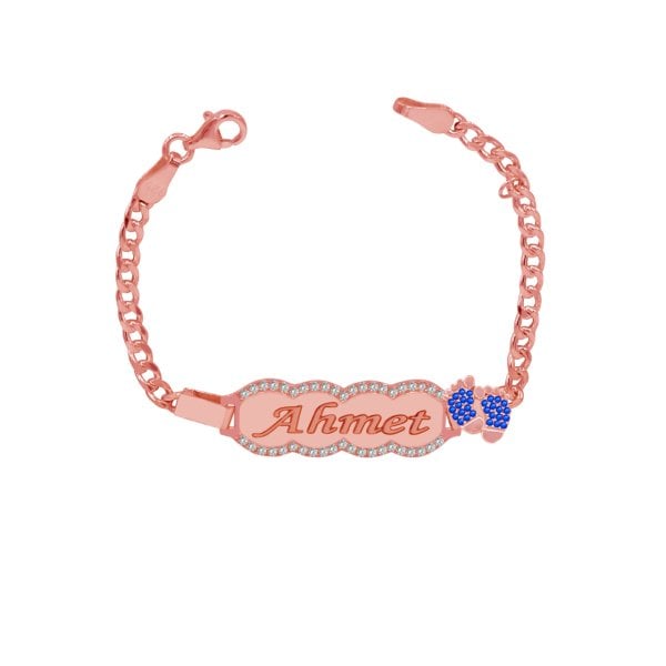 Gümüş Erkek Çocuk İsimli Künye