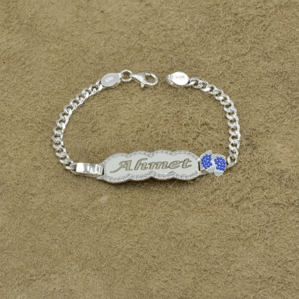 Gümüş Erkek Çocuk İsimli Künye