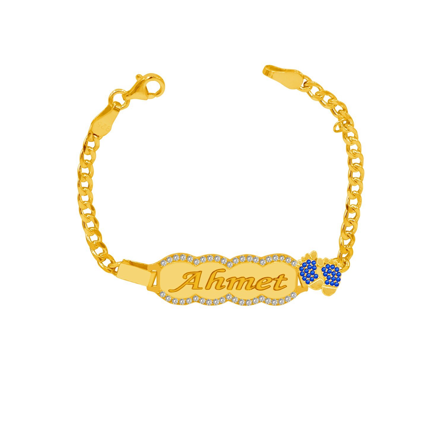 Gümüş Erkek Çocuk İsimli Künye