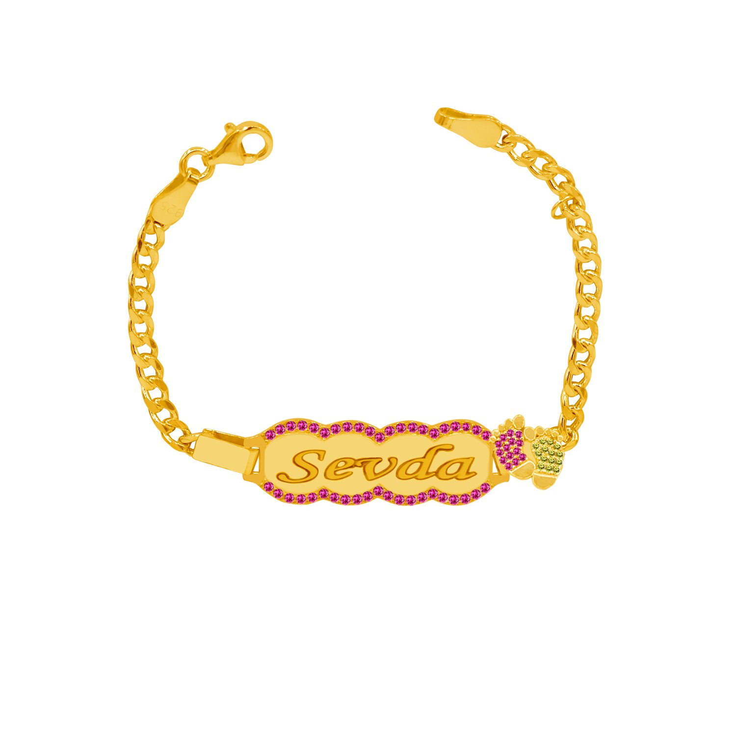 Gümüş Patikli Kız Çocuk Künyesi