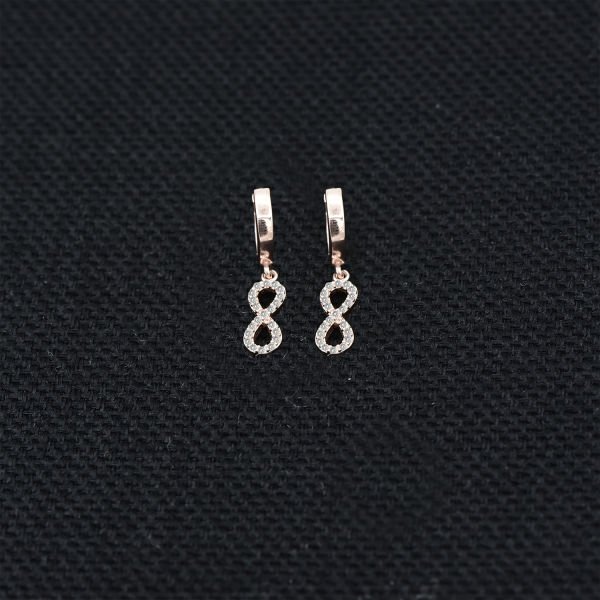 Gümüş Sonsuzluk Sallantılı Küpe