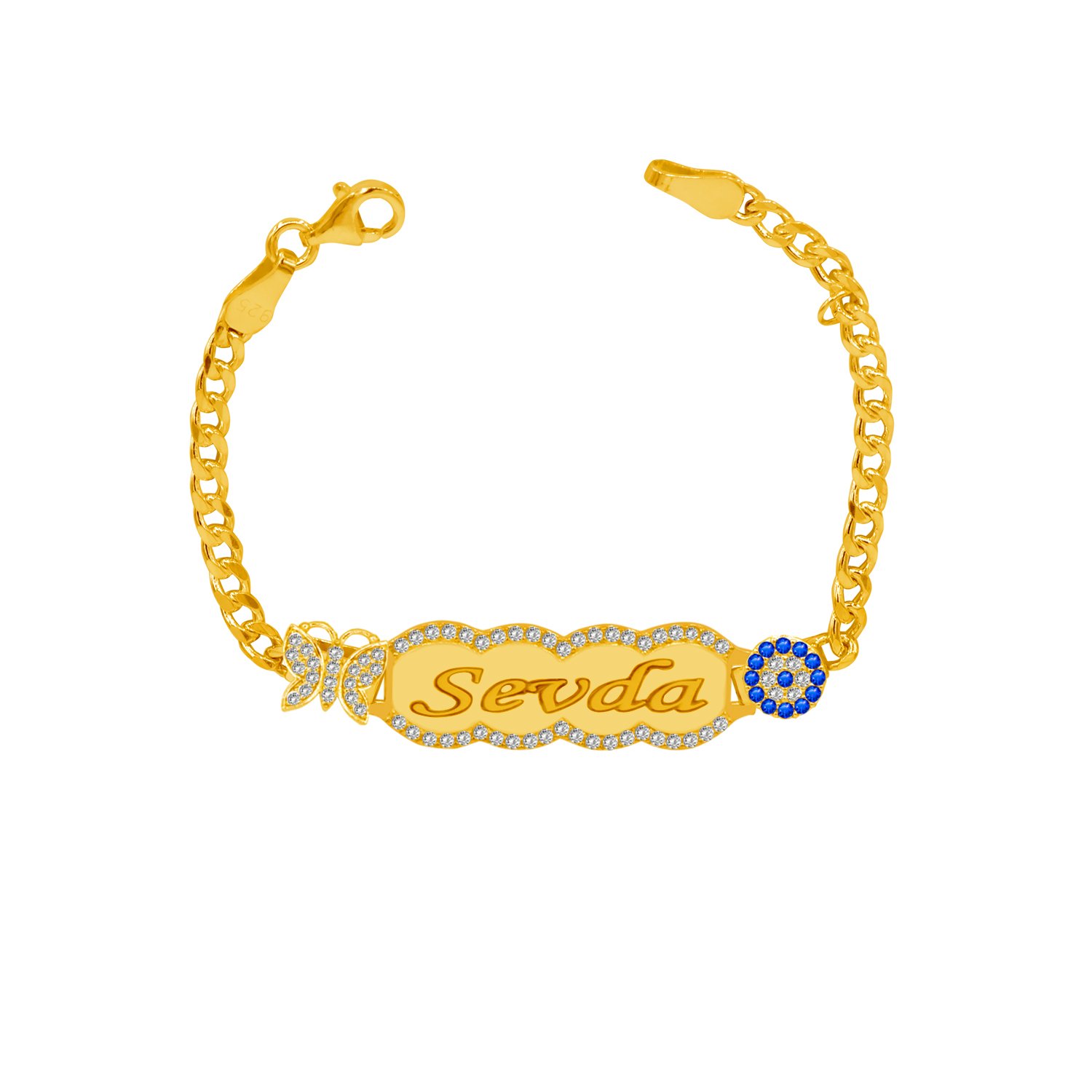 Gümüş İsimli Bebek Künyesi