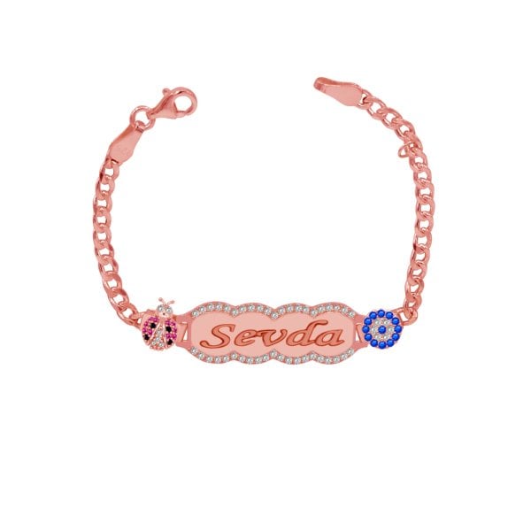 Gümüş Uğur Böceği İsimli Çocuk Bileklik