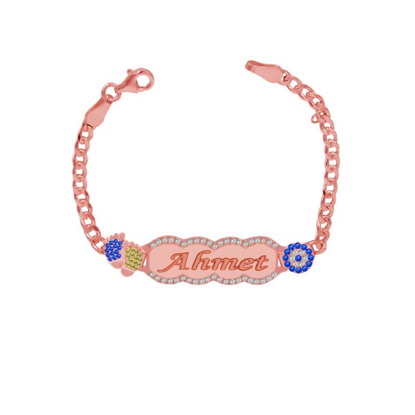 Gümüş Sarı Lacivert Patikli İsimli Çocuk Künye