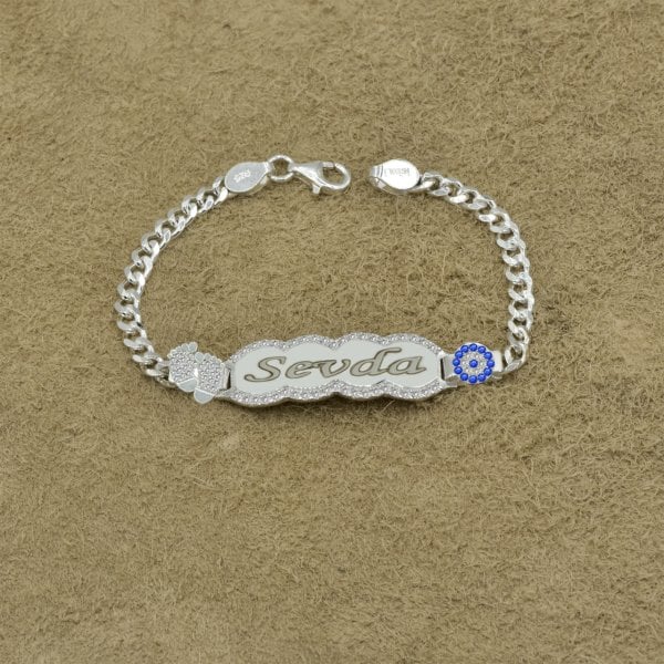 Gümüş İsimli Bebek Künyesi