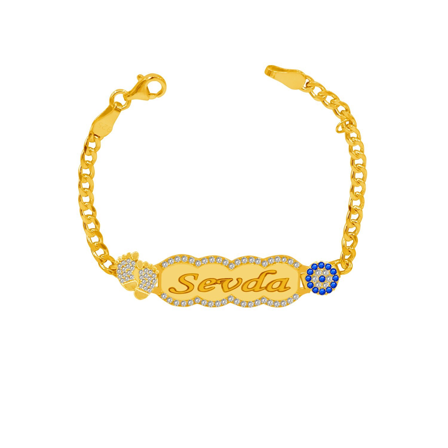 Gümüş İsimli Bebek Künyesi