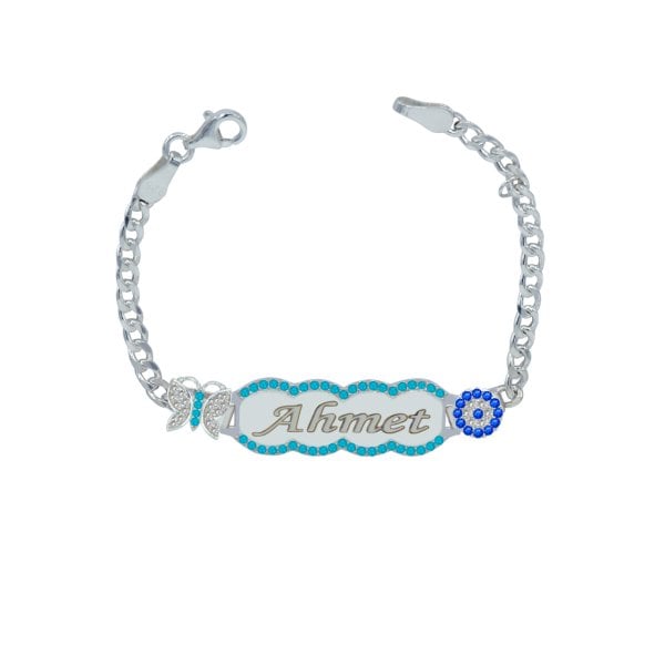 Gümüş İsimli Erkek Çocuk Bileklik