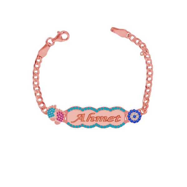 Gümüş İsimli Erkek Bebek Bilekliği