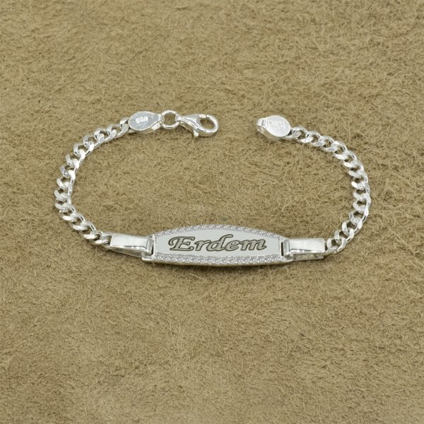 Gümüş Plaka İsimli Çocuk Künyesi