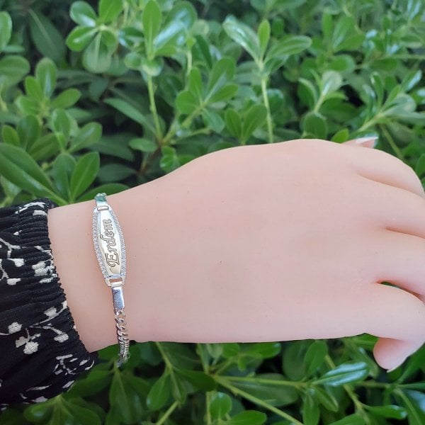 Gümüş Plaka İsimli Çocuk Künyesi