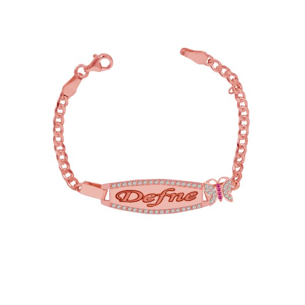 Gümüş İsimli Çocuk Bilekliği