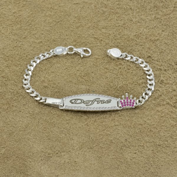 Gümüş İsimli Kız Çocuk Bilekliği