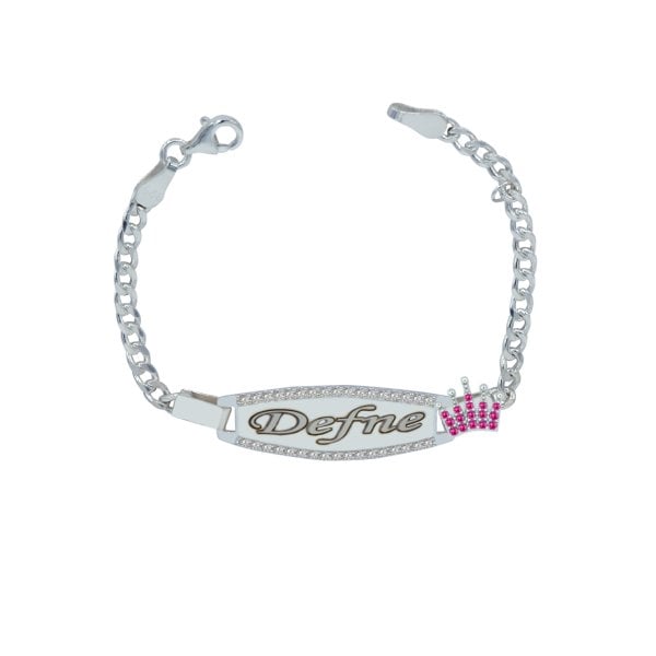 Gümüş İsimli Kız Çocuk Bilekliği