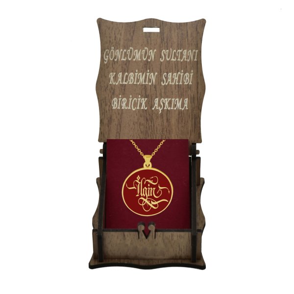 Gümüş İsimli Hat Sanatı Yazılı Kolye