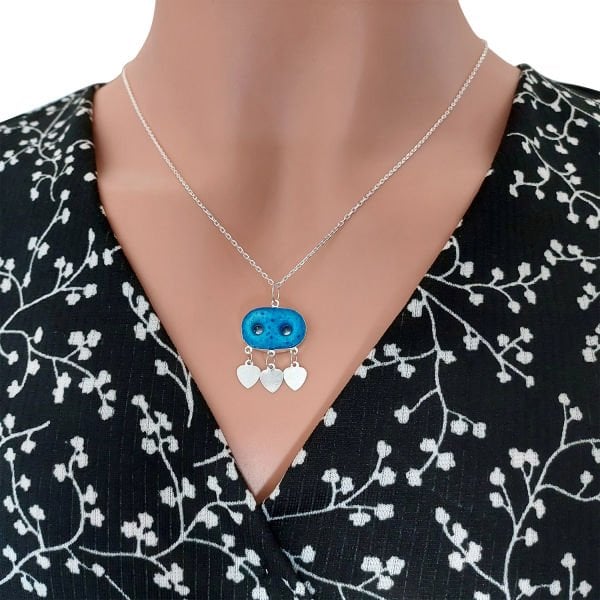 Gümüş Mardin Süryani Kolye