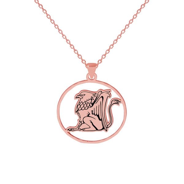 Gümüş Şahin Kuşu Tasarımlı Kolye