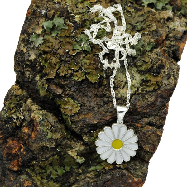 Gümüş Sade Papatya Kolye