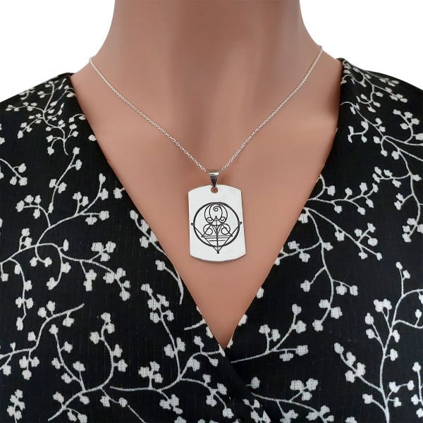 Gümüş Özel Tasarım Madalyon Kolye