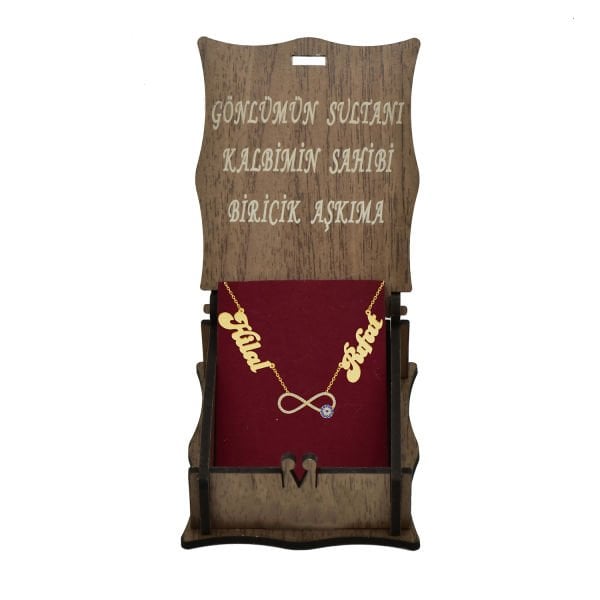 Gümüş Nazar Boncuklu Sonsuzluk 2 İsimli Kolye