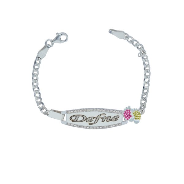 Gümüş Patikli İsimli Bebek Künyesi