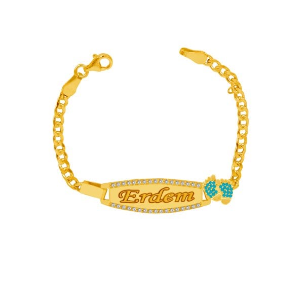 Gümüş İsimli Bebek Künyesi