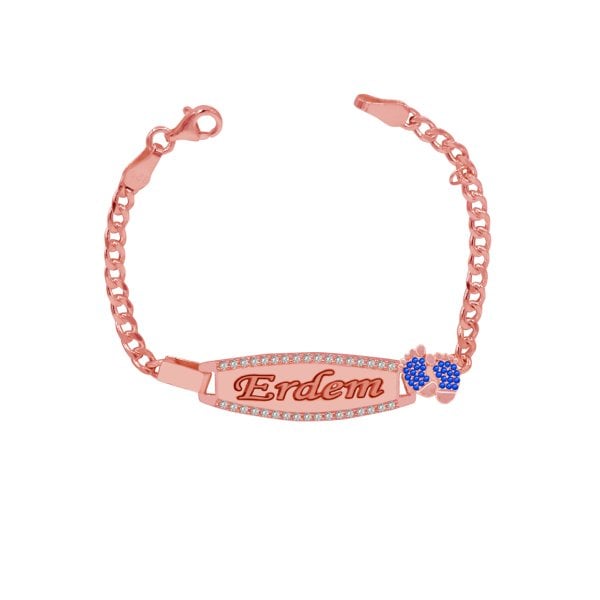 Gümüş İsimli Bebek Bileklik