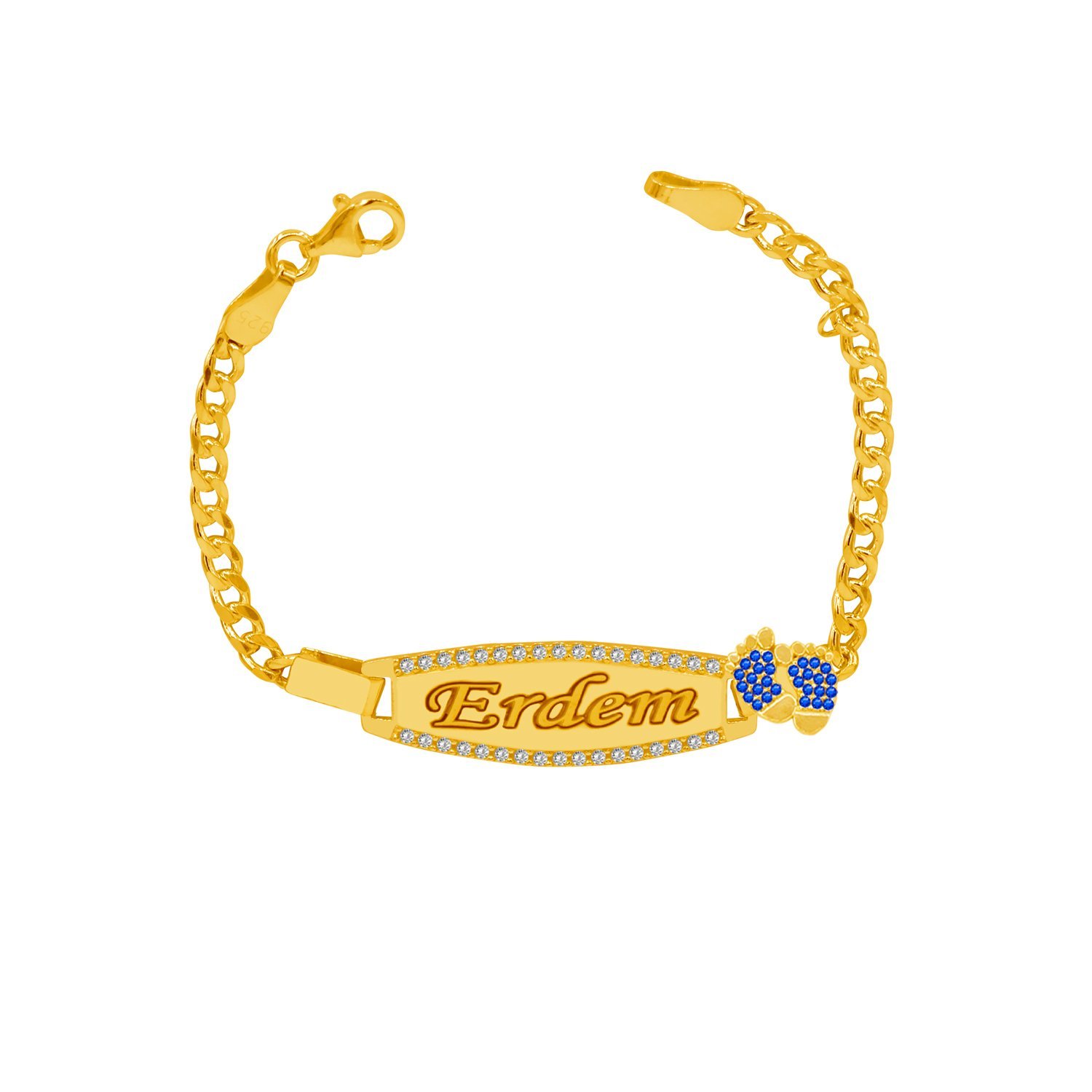 Gümüş İsimli Bebek Bileklik