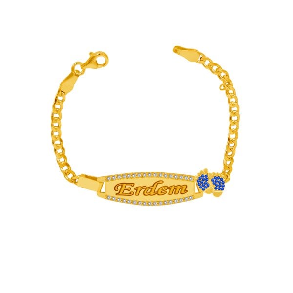 Gümüş İsimli Bebek Bileklik