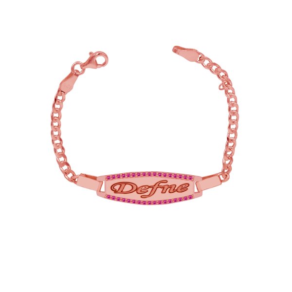 Gümüş Plaka İsimli Bebek Künyesi