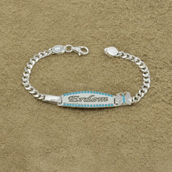 Gümüş İsimli Erkek Çocuk Bileklik