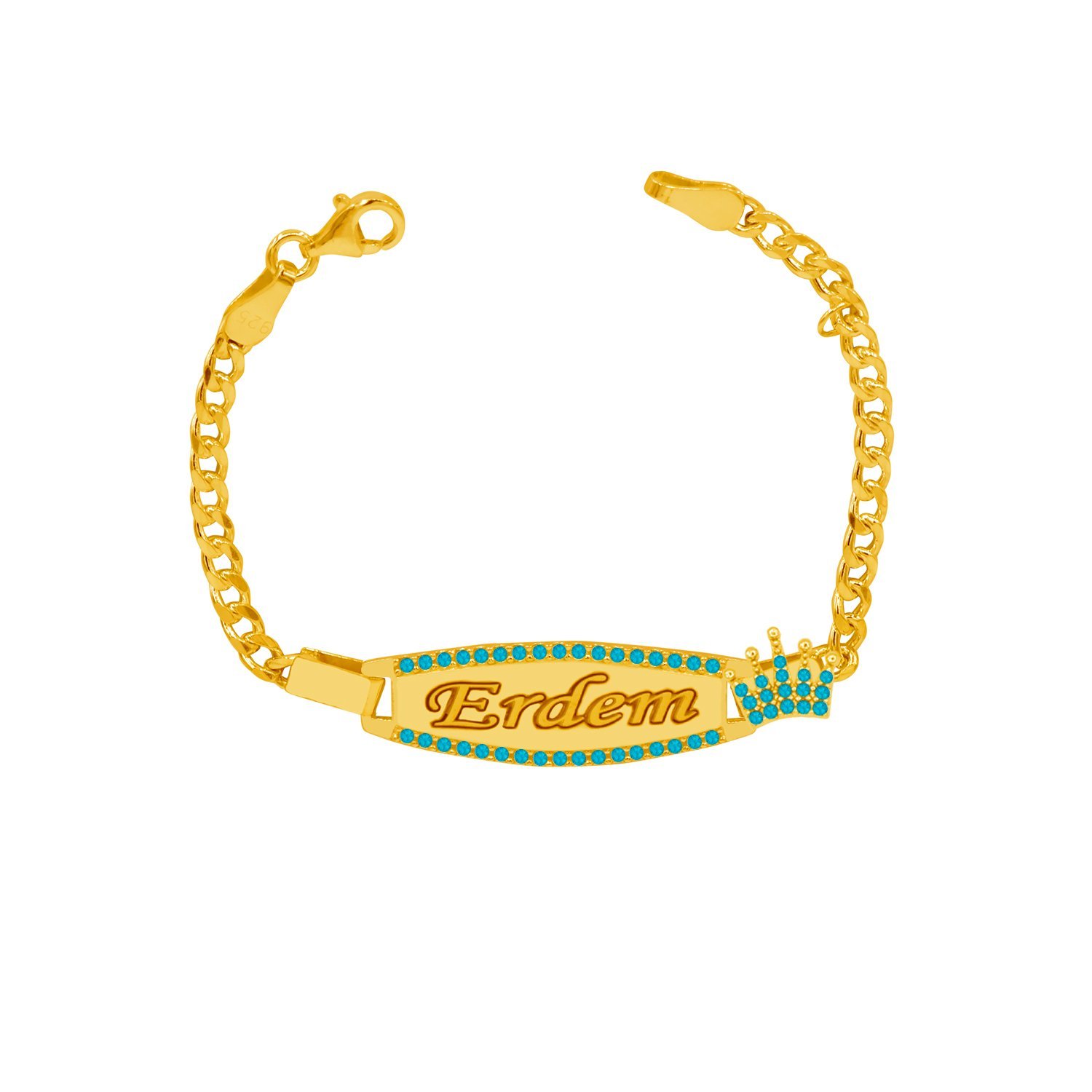 Gümüş Plaka İsimli Erkek Bebek Künyesi