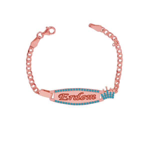 Gümüş Plaka İsimli Erkek Bebek Künyesi