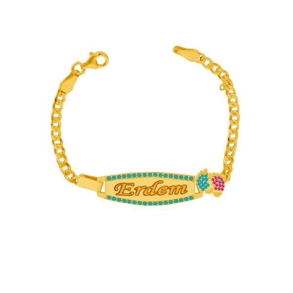 Gümüş İsimli Bebek Künyesi