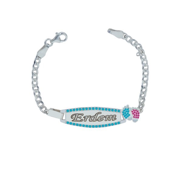 Gümüş İsimli Bebek Künyesi