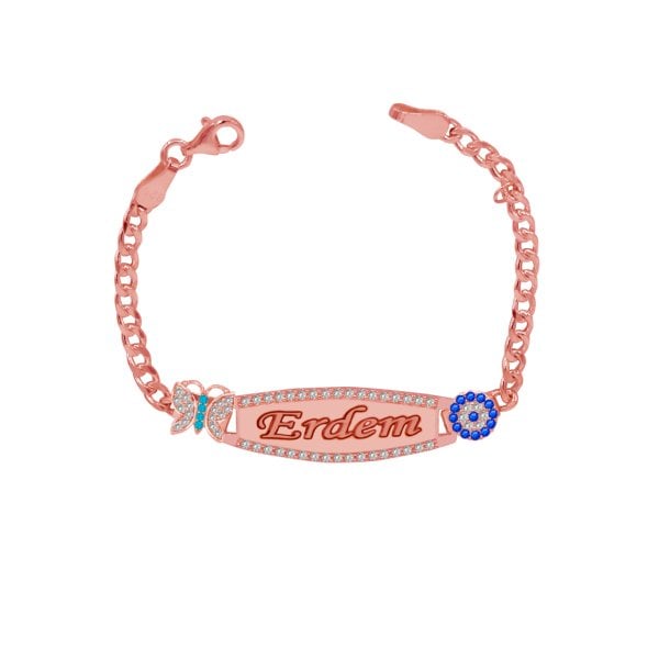 Gümüş Kelebekli İsimli Bebek Künyesi