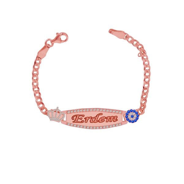 Gümüş Nazarlık İsimli Bebek Künyesi