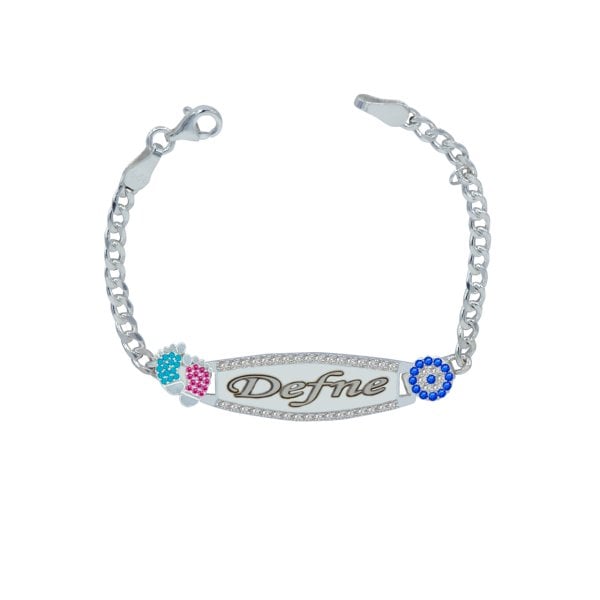 Gümüş Patikli İsimli Bebek Künyesi