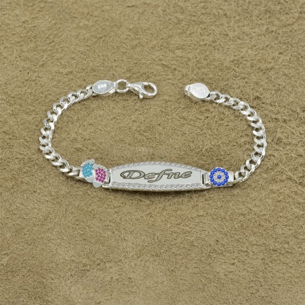 Gümüş Patikli İsimli Bebek Künyesi