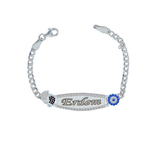 Gümüş Plakalı İsimli Çocuk Künyesi