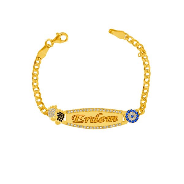 Gümüş Plakalı İsimli Çocuk Künyesi