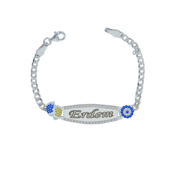 Gümüş Nazar Gözlü İsimli Bebek Künyesi