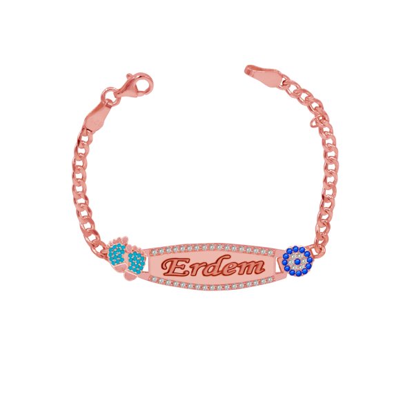 Gümüş Plaka İsimli Bebek Künyesi