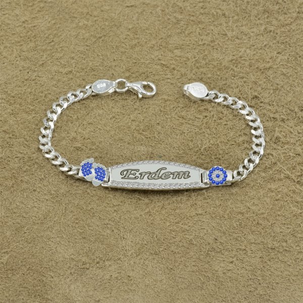 Gümüş Patikli İsimli Çocuk Bileklik