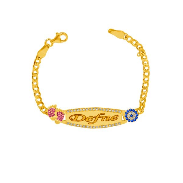 Gümüş Plakalı İsimli Kız Bebek Künyesi